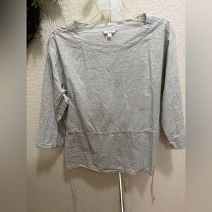 GAP Light Gray Long Sleeve Women's Top